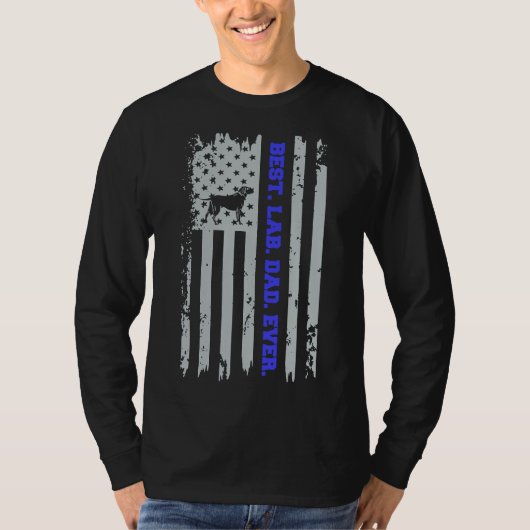 Zwart lab t-shirt (Voorkant)