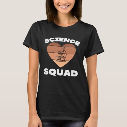 Zwart Lab Tech Klinisch Lab STEM Science Squad The T-shirt (Voorkant)