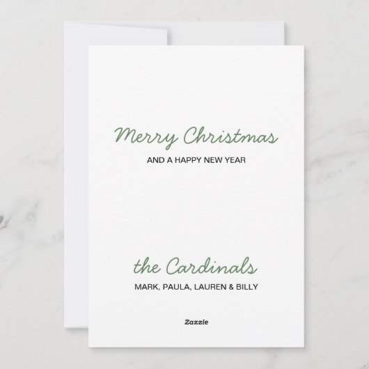 Zwart Lab Vrolijk Kerstfeest Schattige Hondenvogel Feestdagenkaart (Achterkant)