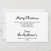 Zwart Lab Vrolijk Kerstmis Labrador Hond Santa Pup Feestdagenkaart (Achterkant)