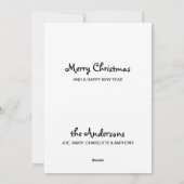 Zwart Lab Vrolijk Kerstmis Labrador Puppy Santa Do Feestdagenkaart (Achterkant)