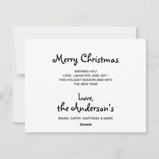 Zwart Lab Vrolijk Kerstmis Labrador Santa Puppy Ho Feestdagenkaart (Achterkant)