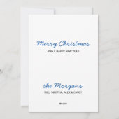 Zwart Lab Vrolijk Kerstmis Labrador Schattige Hond Feestdagenkaart (Achterkant)