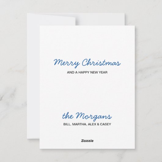 Zwart Lab Vrolijk Kerstmis Labrador Schattige Pupp Feestdagenkaart (Achterkant)