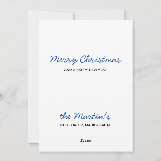 Zwart Lab Vrolijk Kerstmis Labrador Schattige Sant Feestdagenkaart (Achterkant)