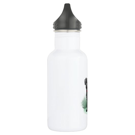 Zwart lab waterfles (Links)
