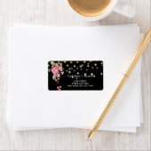 Zwart label met tekenreekslampjes (Insitu)