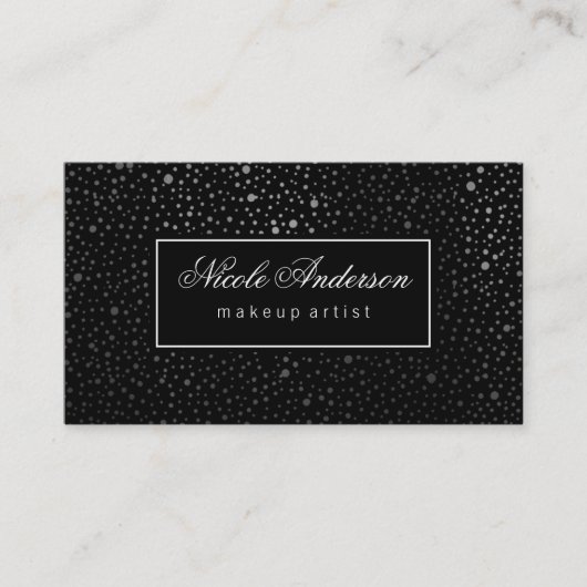 Zwart label voor "Silver Dot Pattern" (Voorkant)