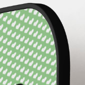 Zwart laboratorium Silhouette Persoonlijke tekst Pickleball Paddle (Links Detail)