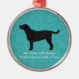 Zwart laboratoriumdenken van uw ontwerp metalen ornament