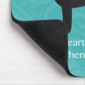 Zwart laboratoriumdenken van uw ontwerp muismat (Hoek)