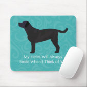 Zwart laboratoriumdenken van uw ontwerp muismat (Met muis)