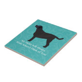 Zwart laboratoriumdenken van uw ontwerp tegeltje (Zijkant)