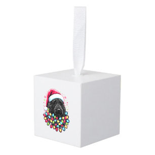 Zwart Labradoodle Kerstboom Kerstverlichting Doodl Decoratie
