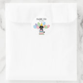 Zwart Labradoodle Verjaardagsgunst Tags Sticker (Tas)