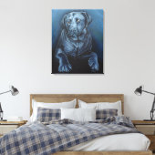 Zwart labrador art print Engels (Insitu (Slaapkamer))