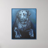 Zwart labrador art print Engels (Voorkant)