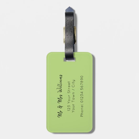 Zwart labrador Bagagelabel (Kies uw kleur) (Achterkant verticaal)