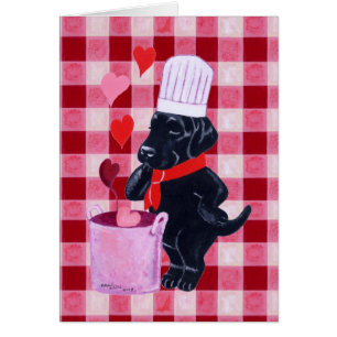Zwart labrador Chef Painting