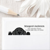 Zwart labrador die je op het label ziet (Insitu)