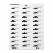 Zwart labrador die je op het label ziet (Full Sheet)