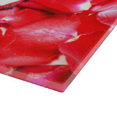 Zwart Labrador Dog Rozen Hart Foto snijplank (Hoek)