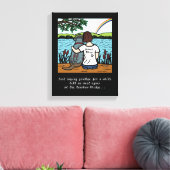 Zwart Labrador Engel en Moeder 3 Canvas Afdruk (Insitu (Woonkamer))