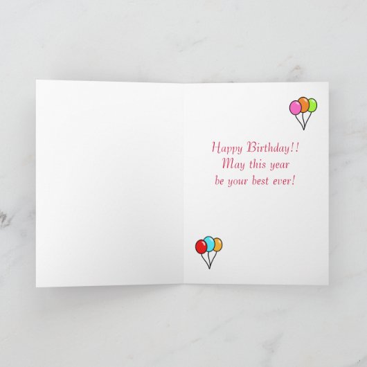 Zwart labrador gelukkig geboorte schilderij kaart (Binnen)