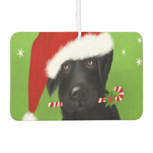 Zwart Labrador - Grappig Lab Kerstverfrisser Luchtverfrisser