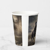 Zwart labrador halloween eng papieren bekers (Rechts)