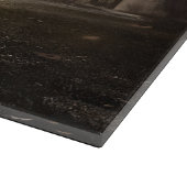 Zwart labrador halloween eng snijplank (Hoek)