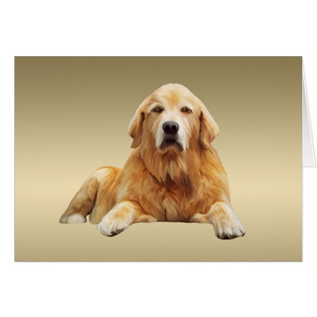 Zwart Labrador Hond Water Kleur Kunst Schilderen (Voorkant Horizontaal)