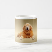 Zwart Labrador Hond Water Kleur Kunst Schilderen Koffiemok (Center)