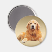 Zwart Labrador Hond Water Kleur Kunst Schilderen Magneet (Voorkant / Achterkant)