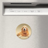 Zwart Labrador Hond Water Kleur Kunst Schilderen Magneet (Insitu (Vaatwasser))