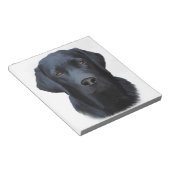 Zwart Labrador Hond Water Kleur Kunst Schilderen Notitieblok (Schuin)