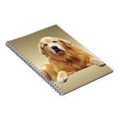 Zwart Labrador Hond Water Kleur Kunst Schilderen Notitieboek (Rechterzijde)