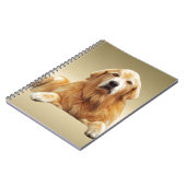 Zwart Labrador Hond Water Kleur Kunst Schilderen Notitieboek (Linkerzijde)