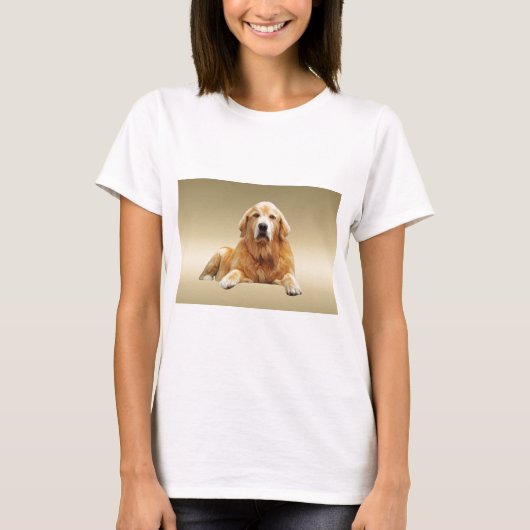 Zwart Labrador Hond Water Kleur Kunst Schilderen T-shirt (Voorkant)