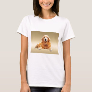 Zwart Labrador-hond waterverfschilderij T-shirt