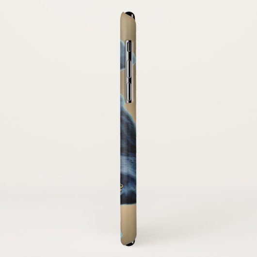 Zwart Labrador iPhone Cases Aangepaste Smartphone  (Achterkant/links)