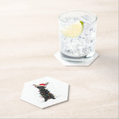 Zwart labrador kerstboom Light Pajama Dog Kartonnen Onderzetters (Insitu)