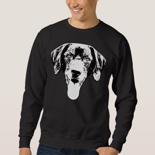 Zwart Labrador Lab Kerstmis Trui (Voorkant)