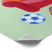 Zwart labrador op het roze couchwerk poster (Hoek)