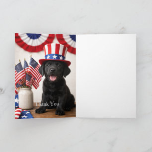 Zwart Labrador Puppy Zomerfeest Bedankt
