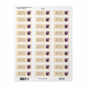 Zwart Labrador Retouradreslabel Etiket (Full Sheet)