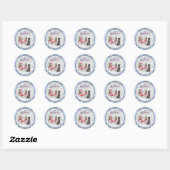 Zwart Labrador Retriever Fietsadres Ronde Sticker (Vel)
