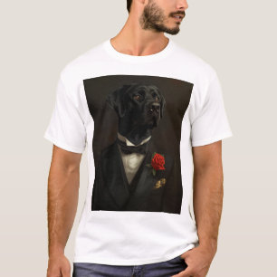 Zwart Labrador Retriever Godfather T-shirt