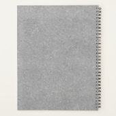 Zwart Labrador Retriever Lab Hond Aangepaste Tekst Planner (Achterkant)