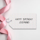 Zwart Labrador Retriever Lab Hond Kleurrijke Verja Cadeaulabel